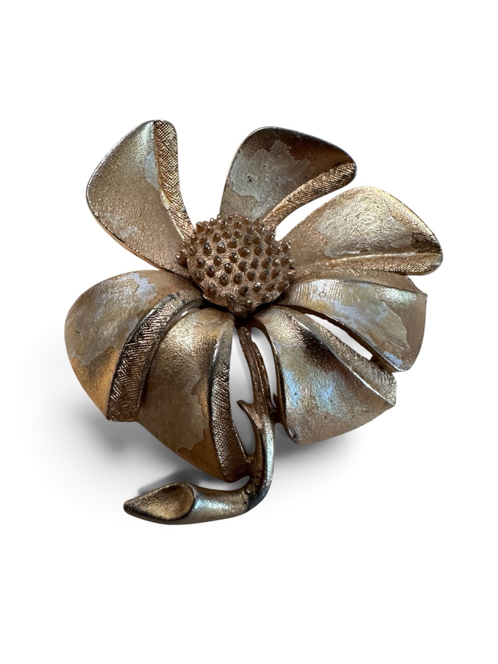1940s Coro Dimensional Flower Brooch AS IS